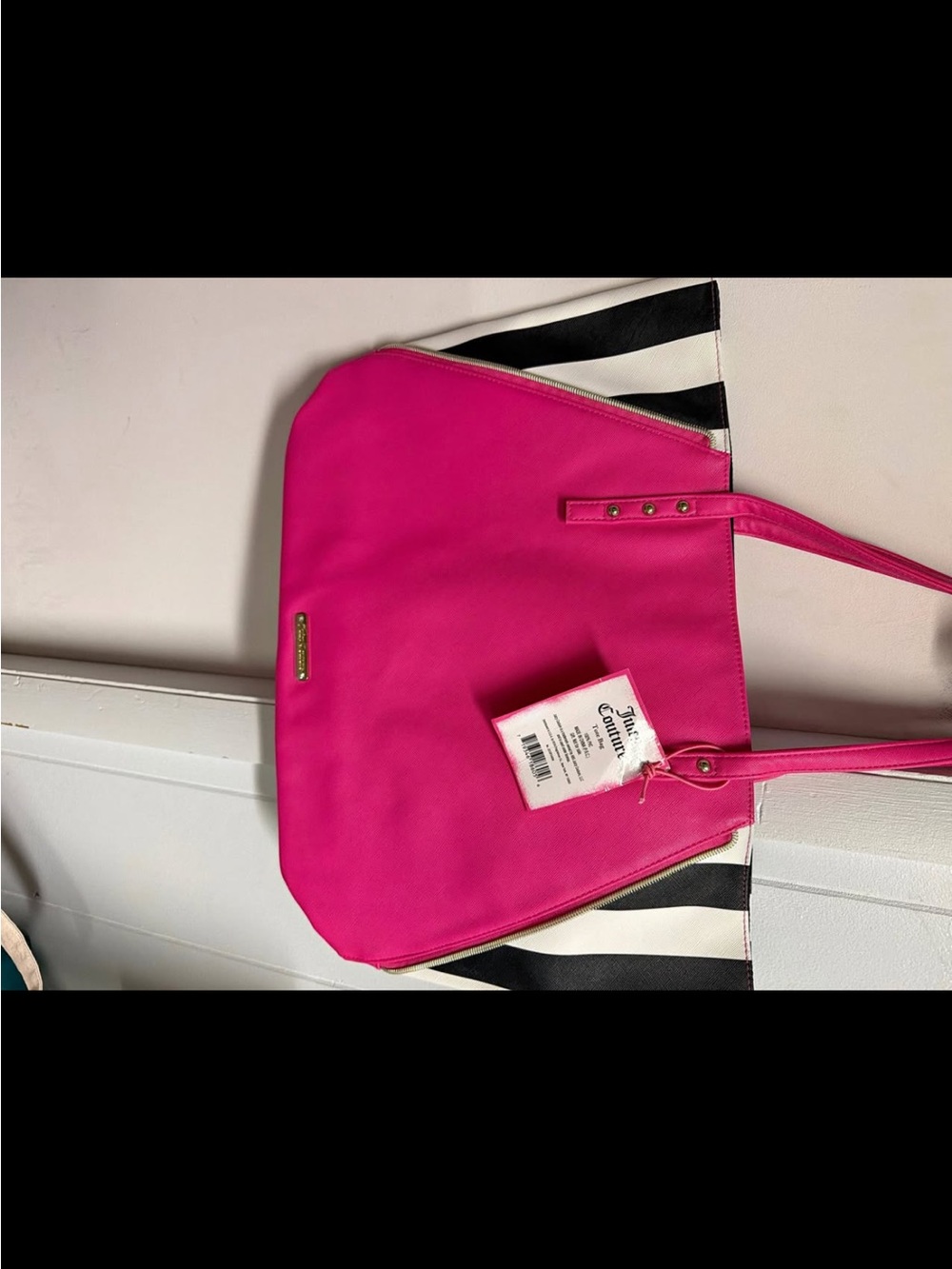 Juicy Couture Hot Pink Tote Handbag
